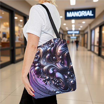Molten Purple & Steel Tote Bag