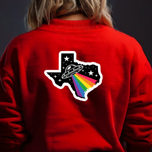 Texas PRIDE Sweatshirt On the Back