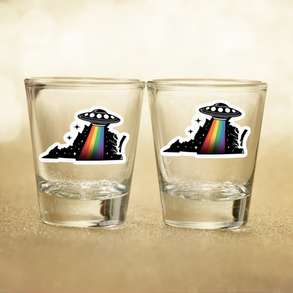 PRIDE Virginia Shot Glasses