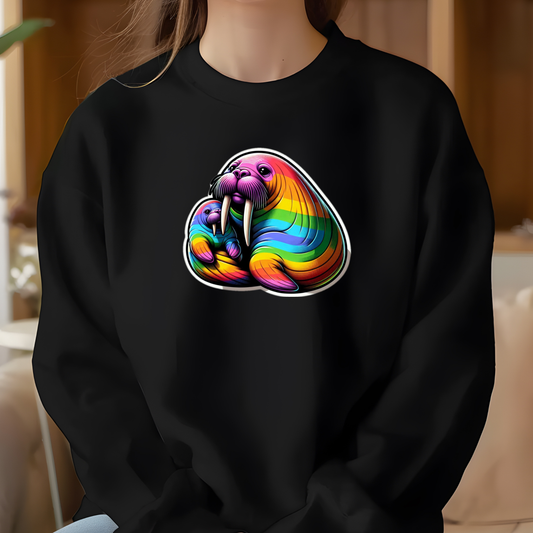 Rainbow Walrus Sweatshirt