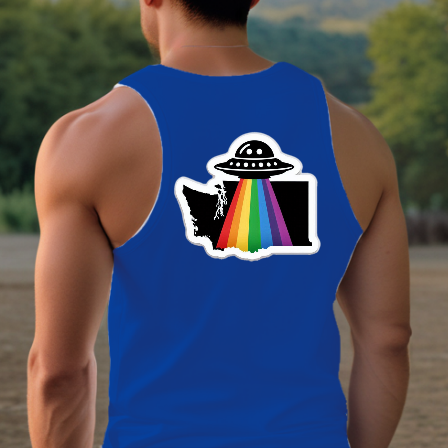 Washington Pride Tank Top - Back Print