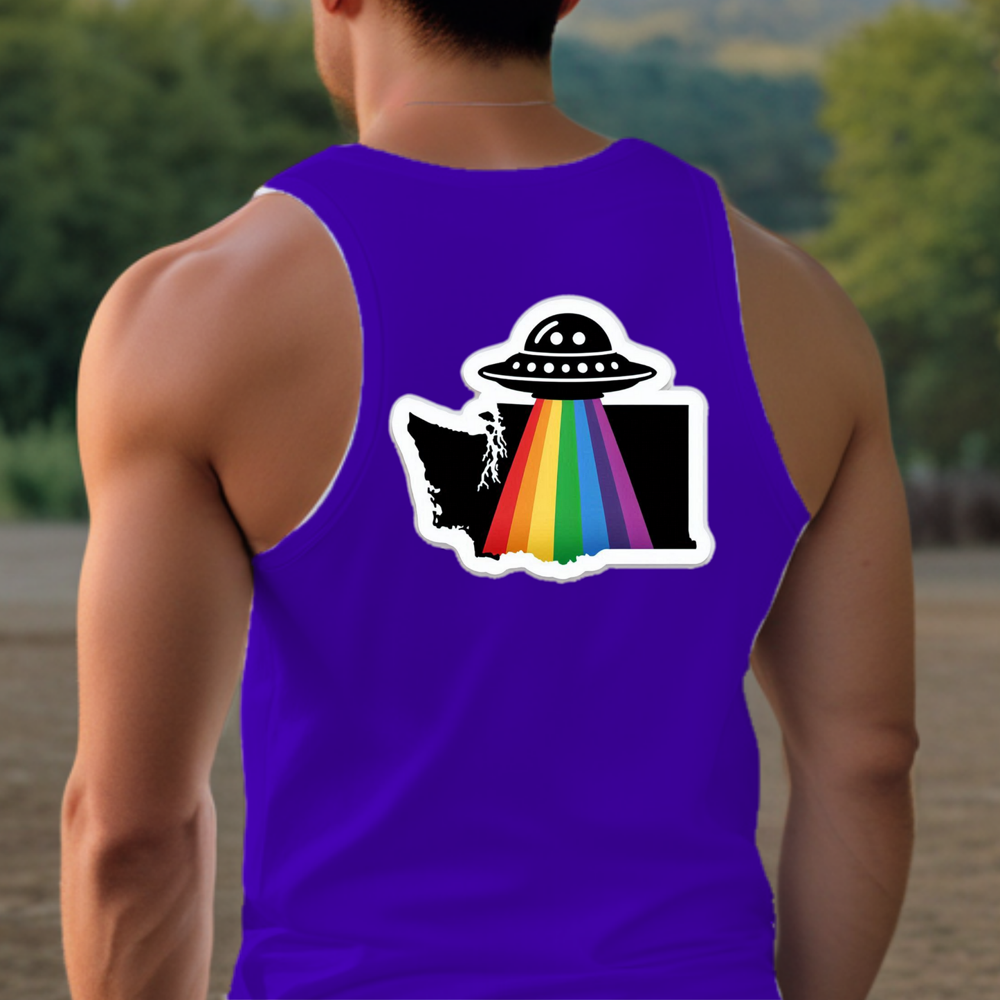 Washington Pride Tank Top - Back Print