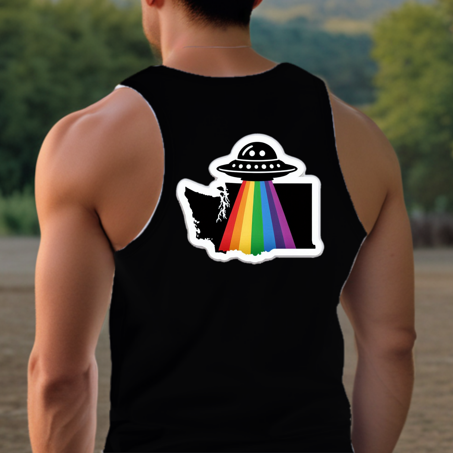 Washington Pride Tank Top - Back Print