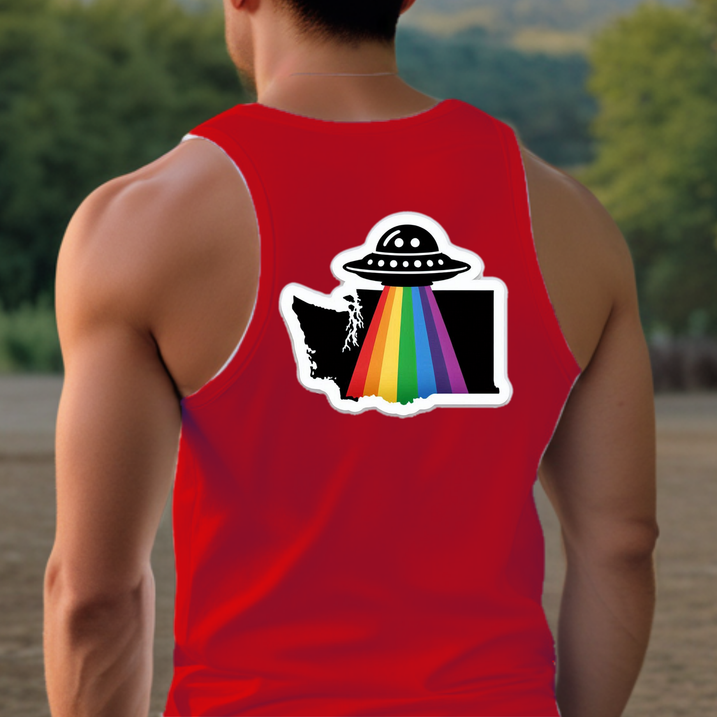 Washington Pride Tank Top - Back Print