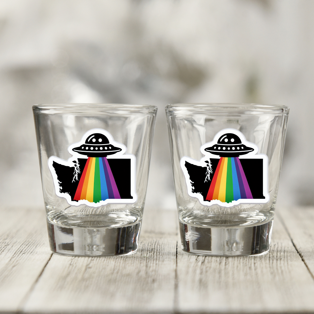 Washington PRIDE Shot Glass