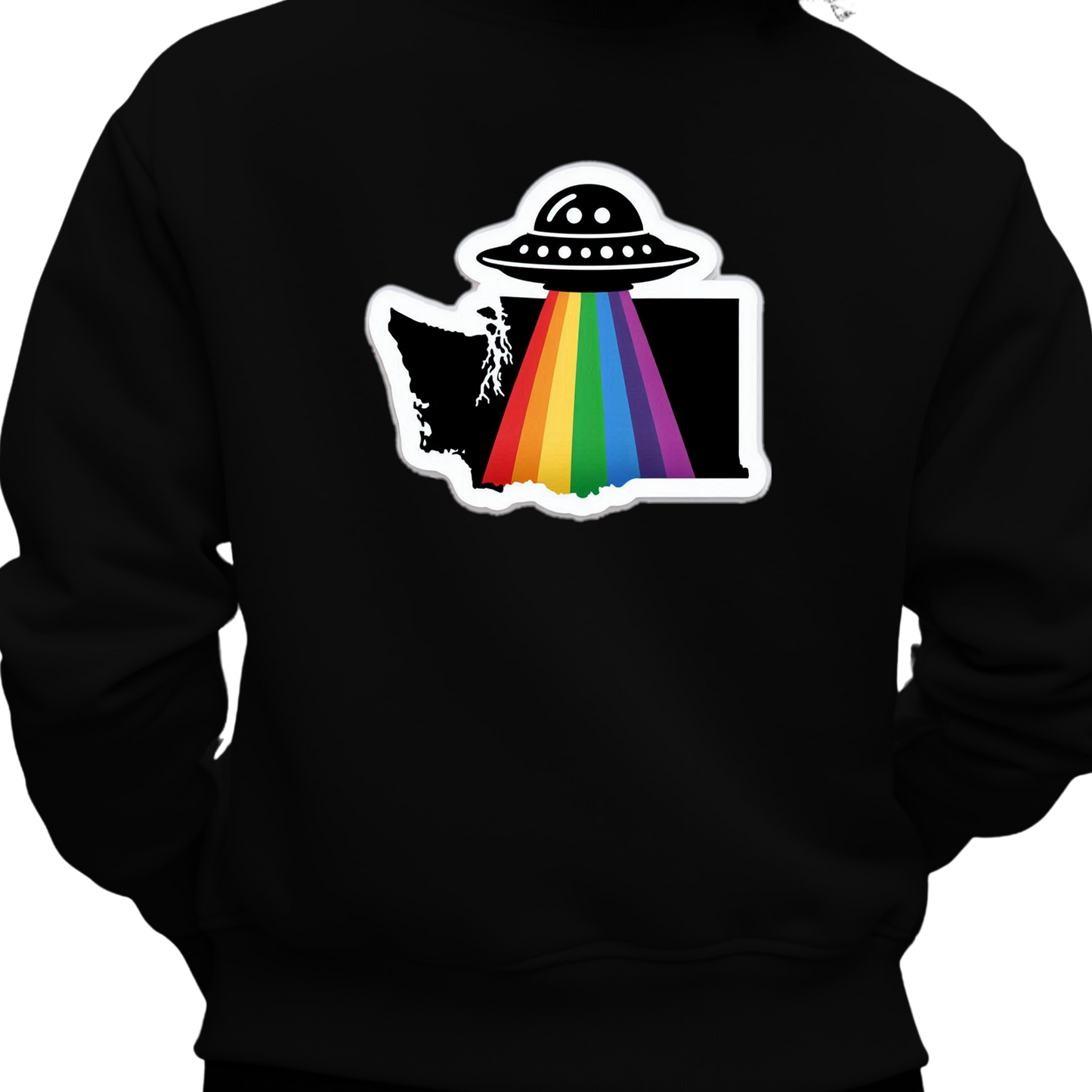 Washington PRIDE Sweatshirt On the Back