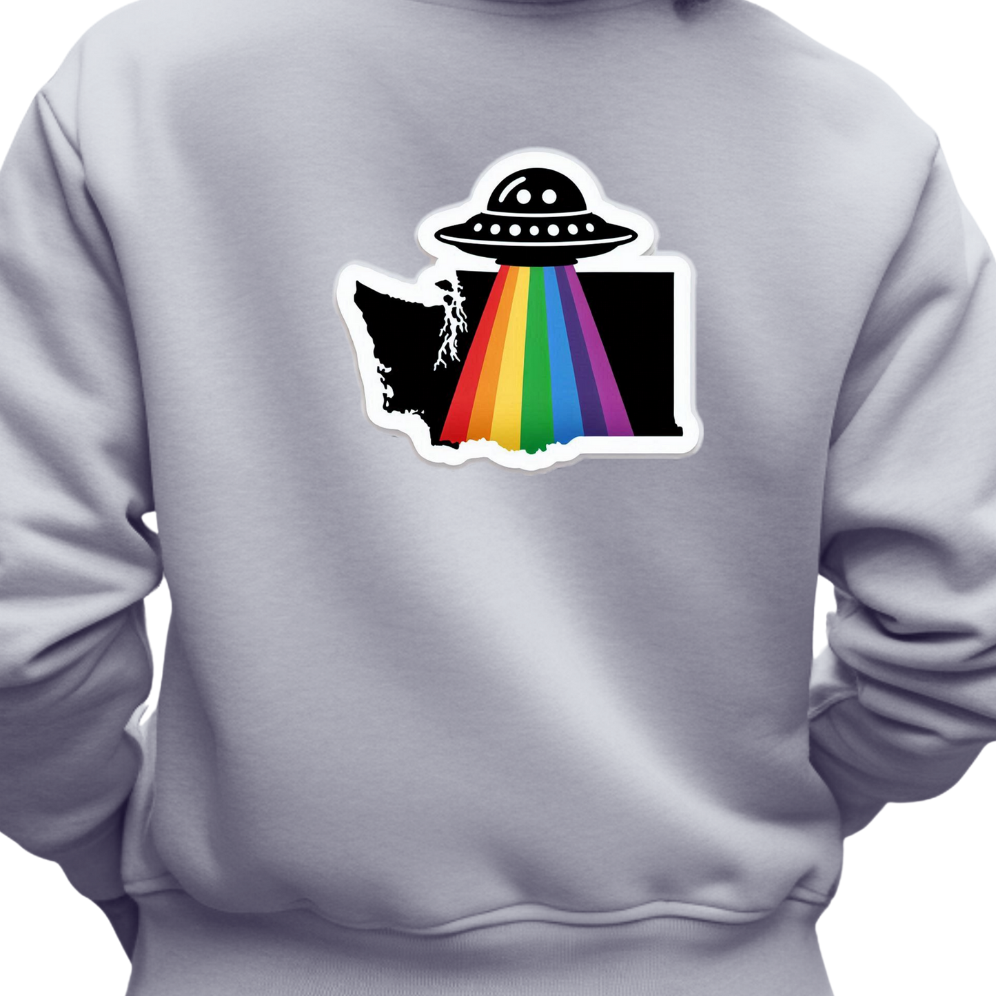 Washington PRIDE Sweatshirt On the Back