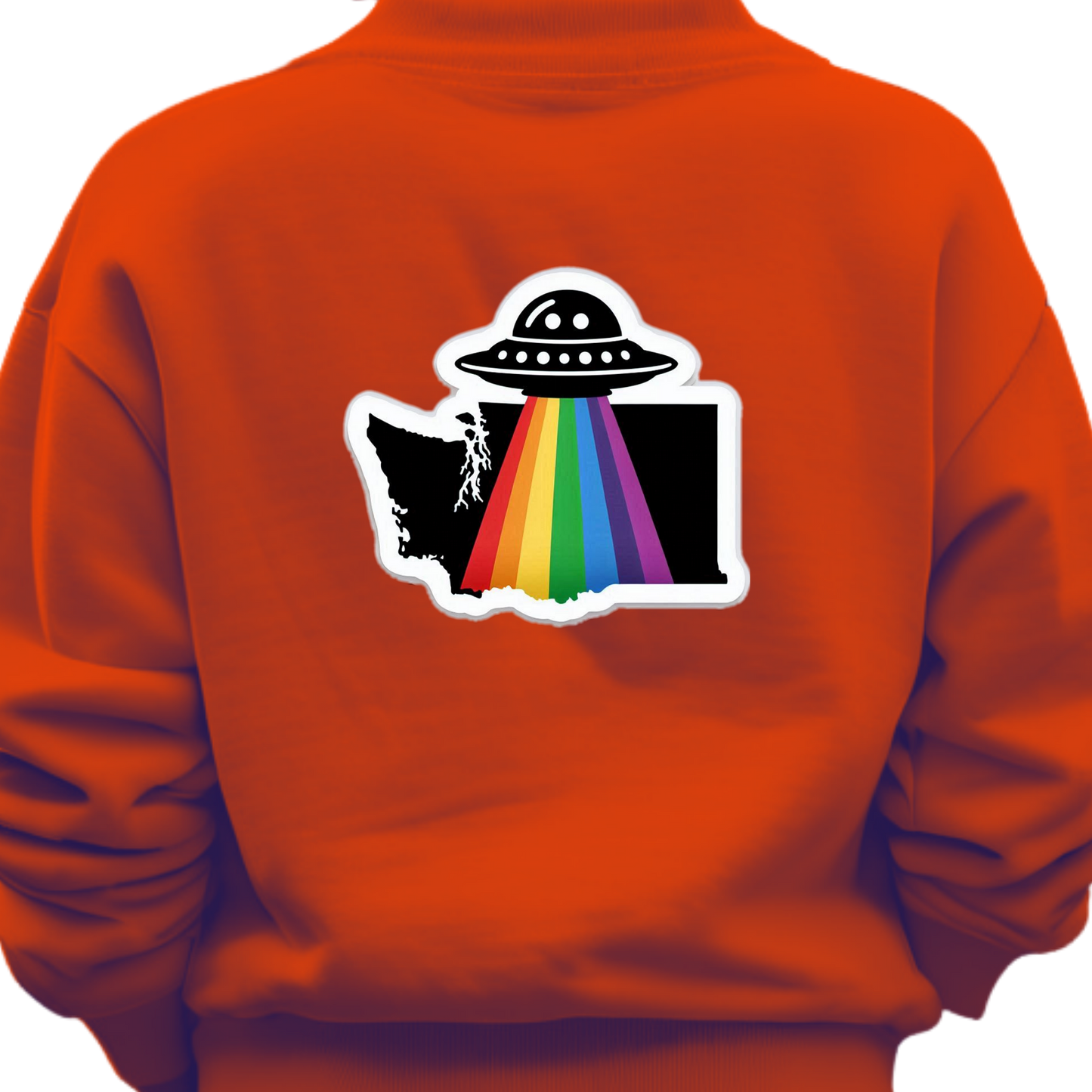 Washington PRIDE Sweatshirt On the Back