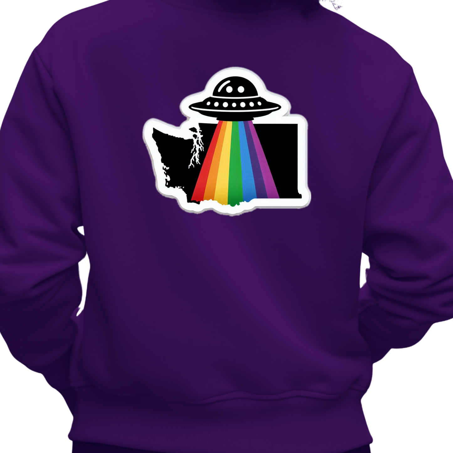 Washington PRIDE Sweatshirt On the Back