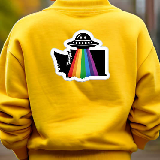 Washington PRIDE Sweatshirt On the Back