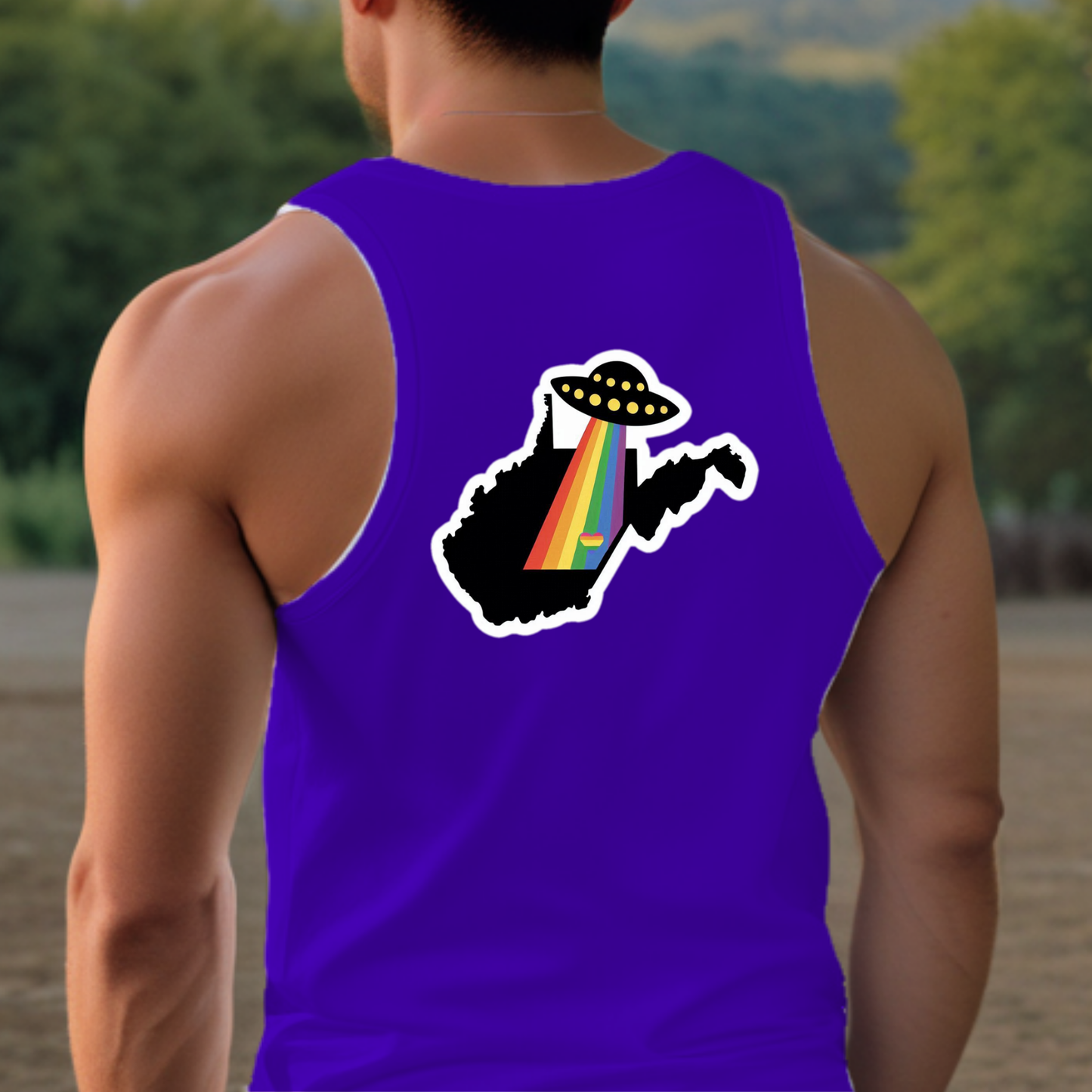 West Virginia Pride Tank  - Back Print