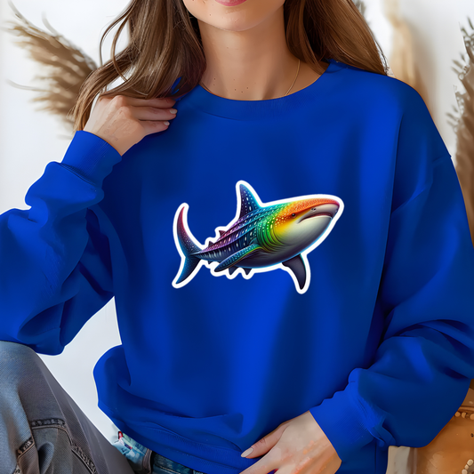 Rainbow Whale Shark Sweatshirt