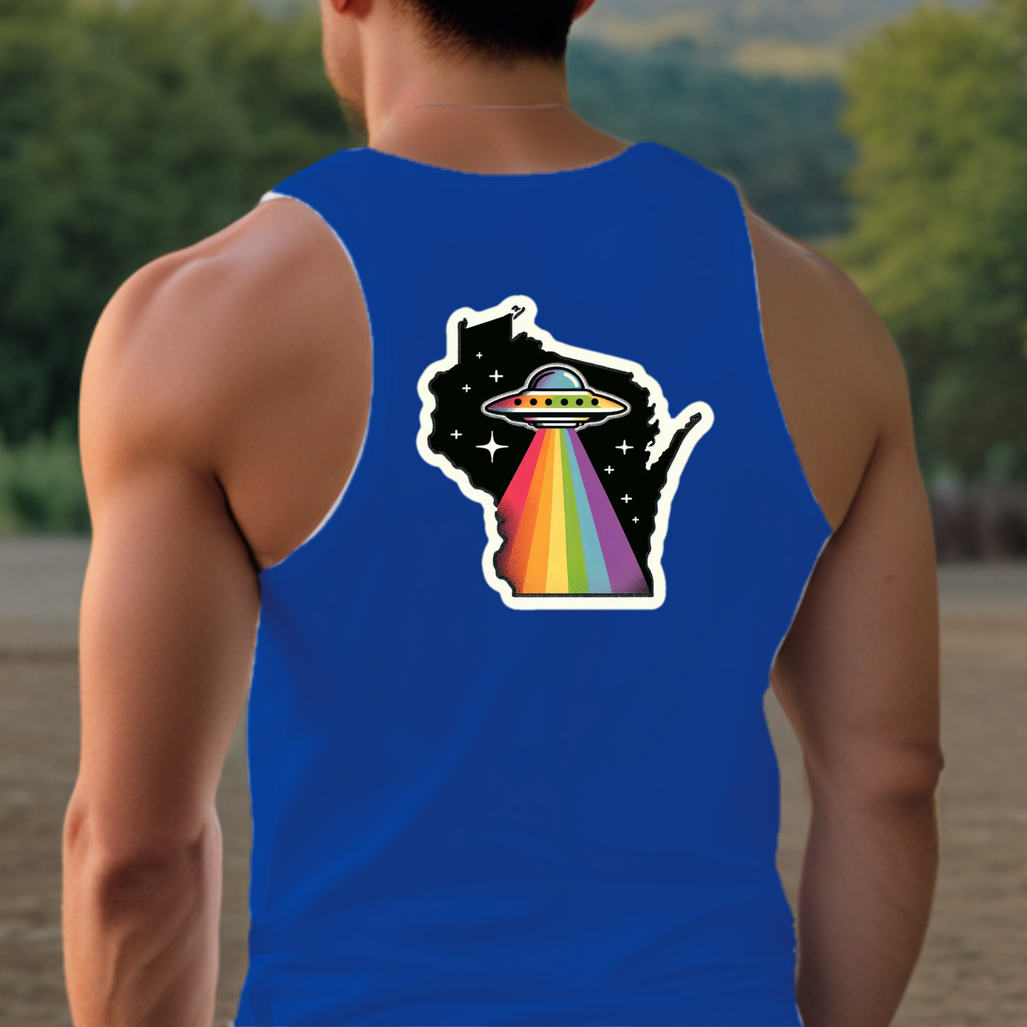 Wisconsin Pride Tank Top - Back Print