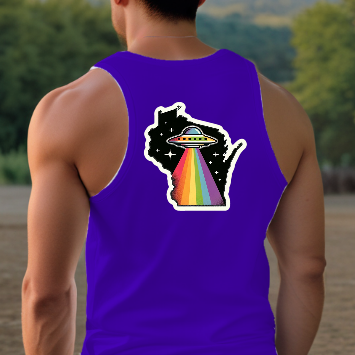 Wisconsin Pride Tank Top - Back Print