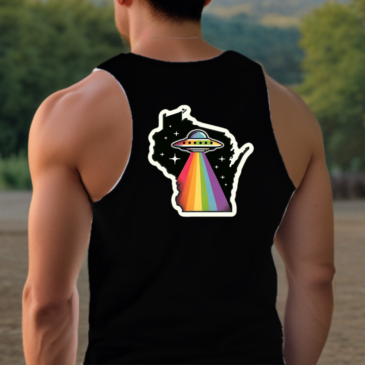 Wisconsin Pride Tank Top - Back Print