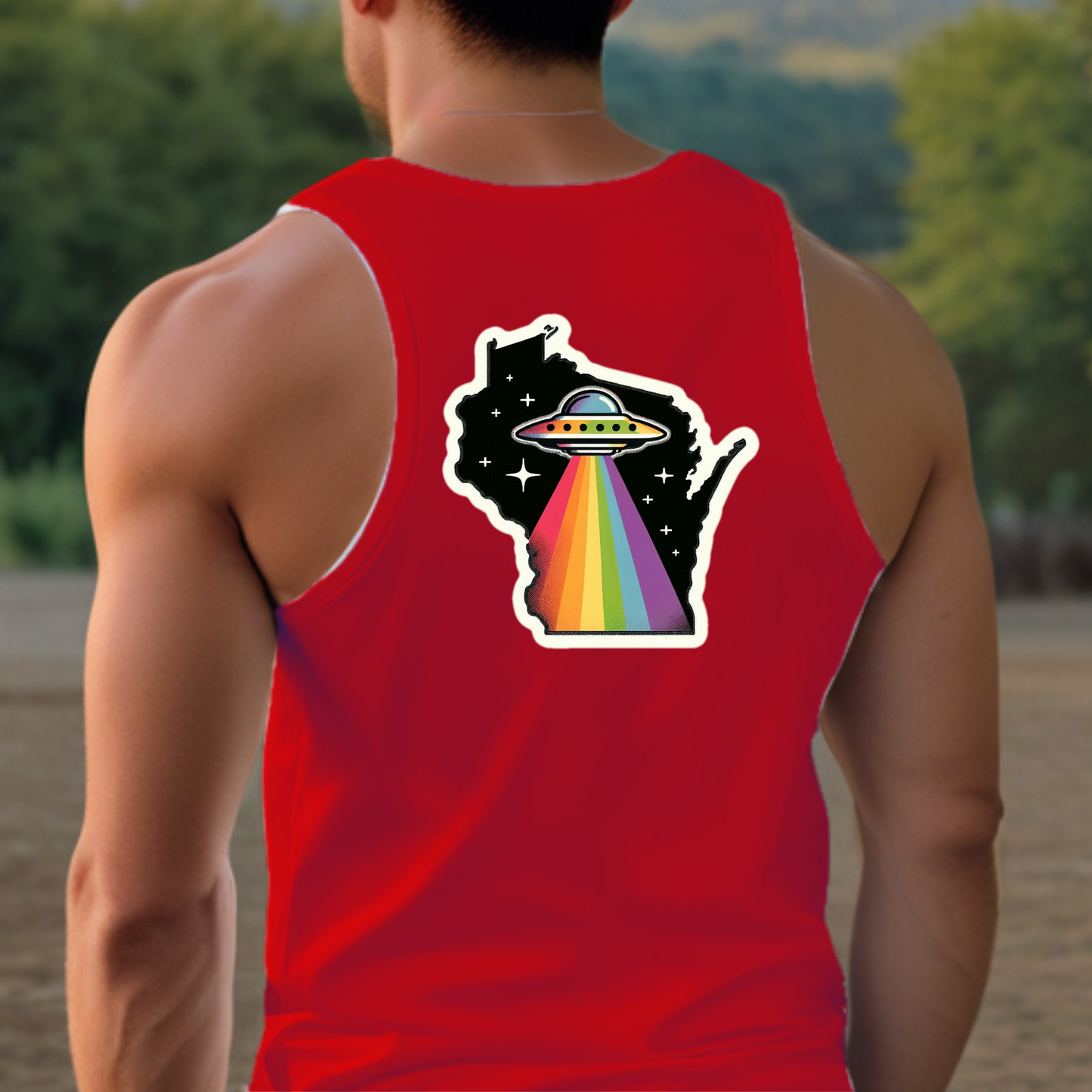 Wisconsin Pride Tank Top - Back Print