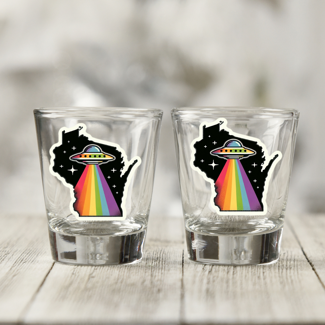 Wisconsin PRIDE Shot Glass