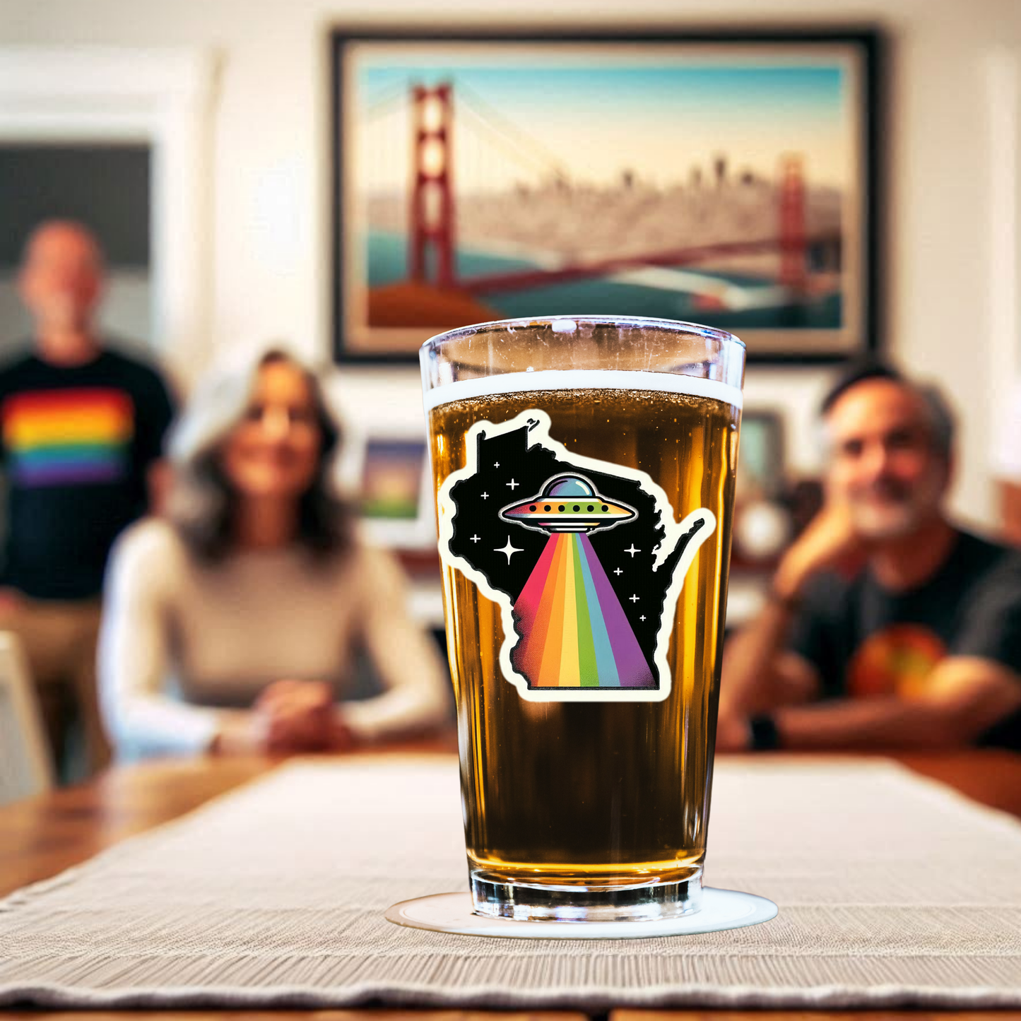 Wisconsin Alien Pride Pint