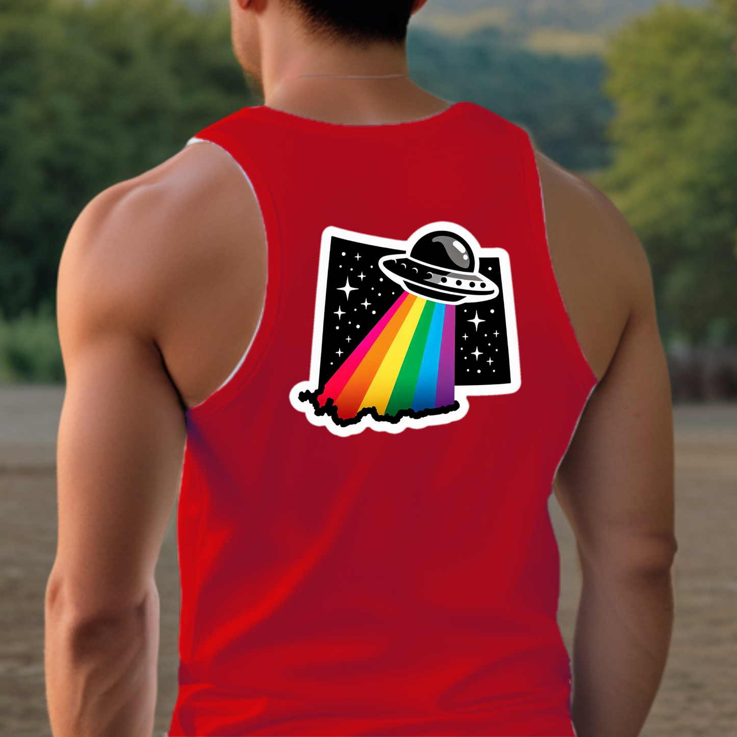 Wyoming Pride Tank Top - Back Print