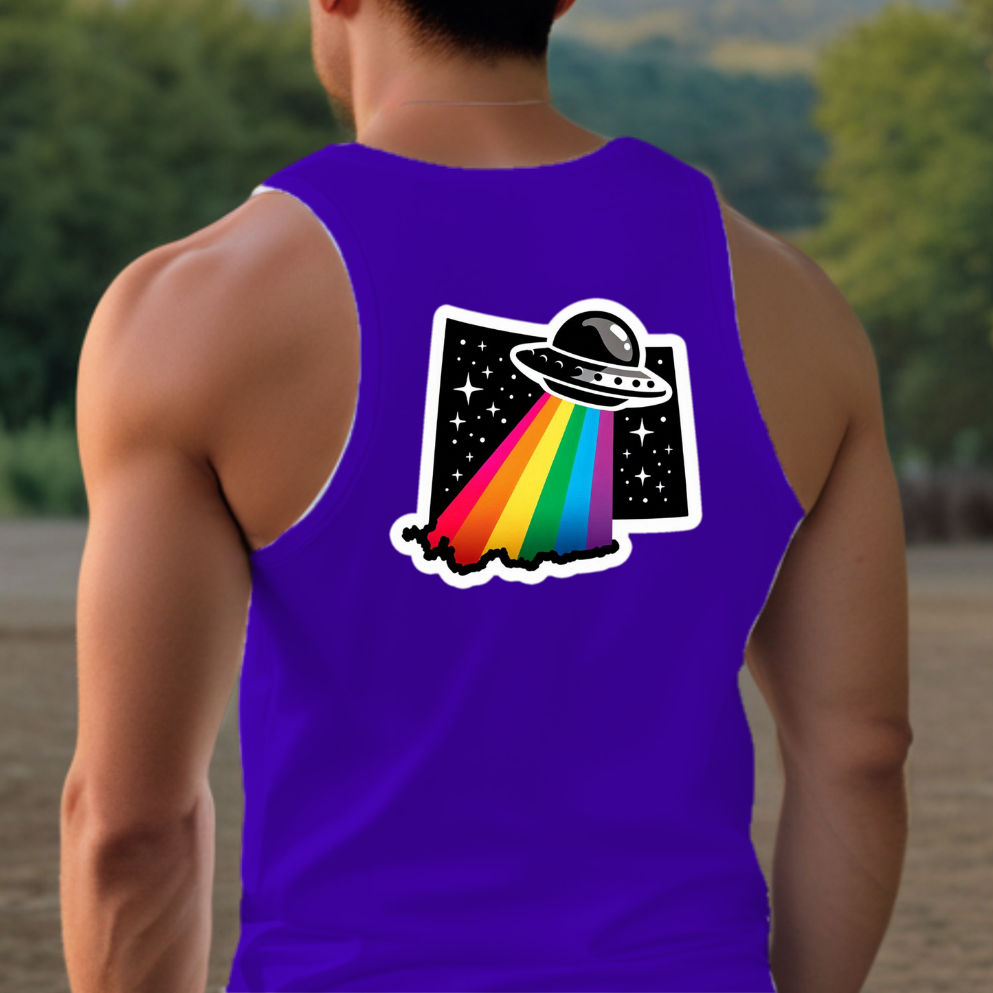 Wyoming Pride Tank Top - Back Print