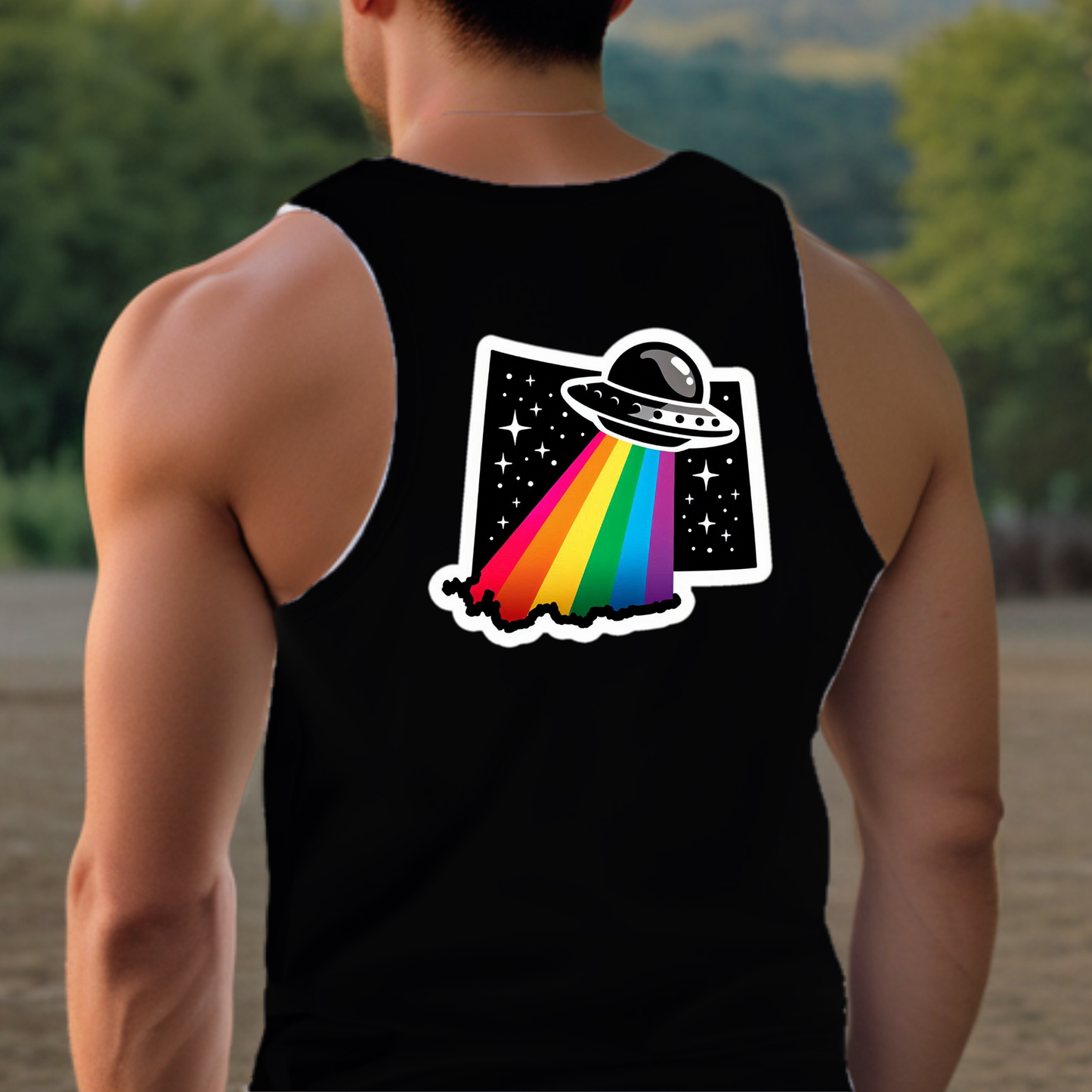 Wyoming Pride Tank Top - Back Print