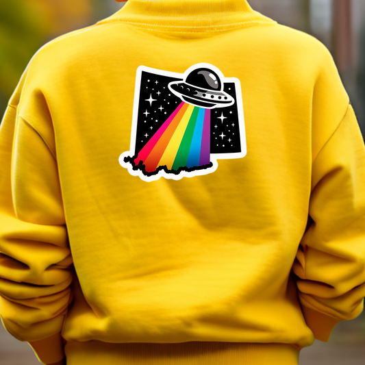 Wyoming PRIDE Sweatshirt On The Back