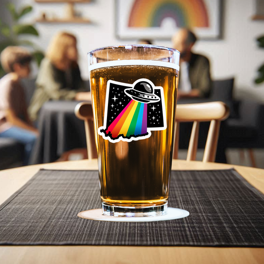 Wyoming Alien Pride Pint
