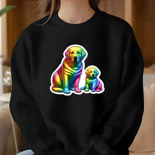 Rainbow Yellow Labs Sweatshirt