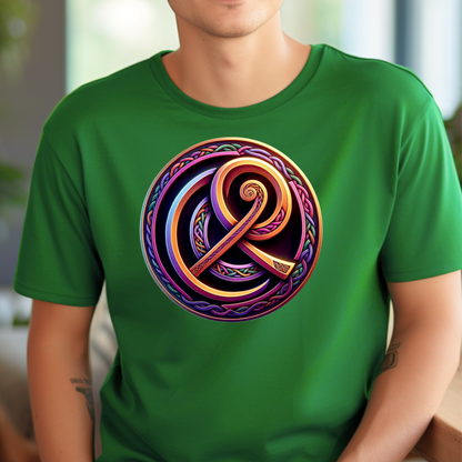 Celtic Design Astrological Symbol Unisex Soft style T-Shirt-Cancer
