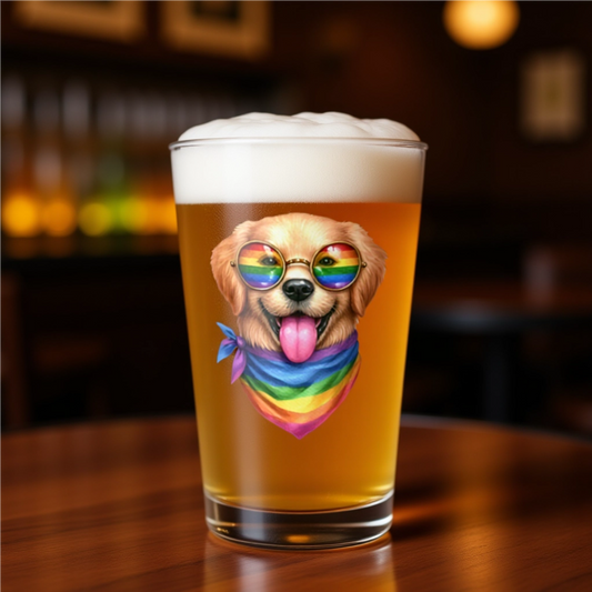 Pride Pint Glass-Cow