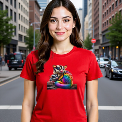 Rainbow Animals T-Shirt Collection: Sugar Gliders