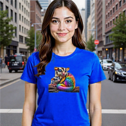 Rainbow Animals T-Shirt Collection: Sugar Gliders