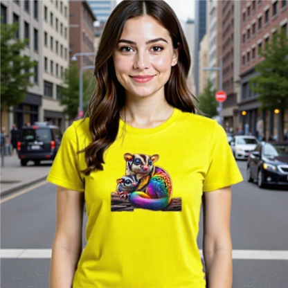 Rainbow Animals T-Shirt Collection: Sugar Gliders