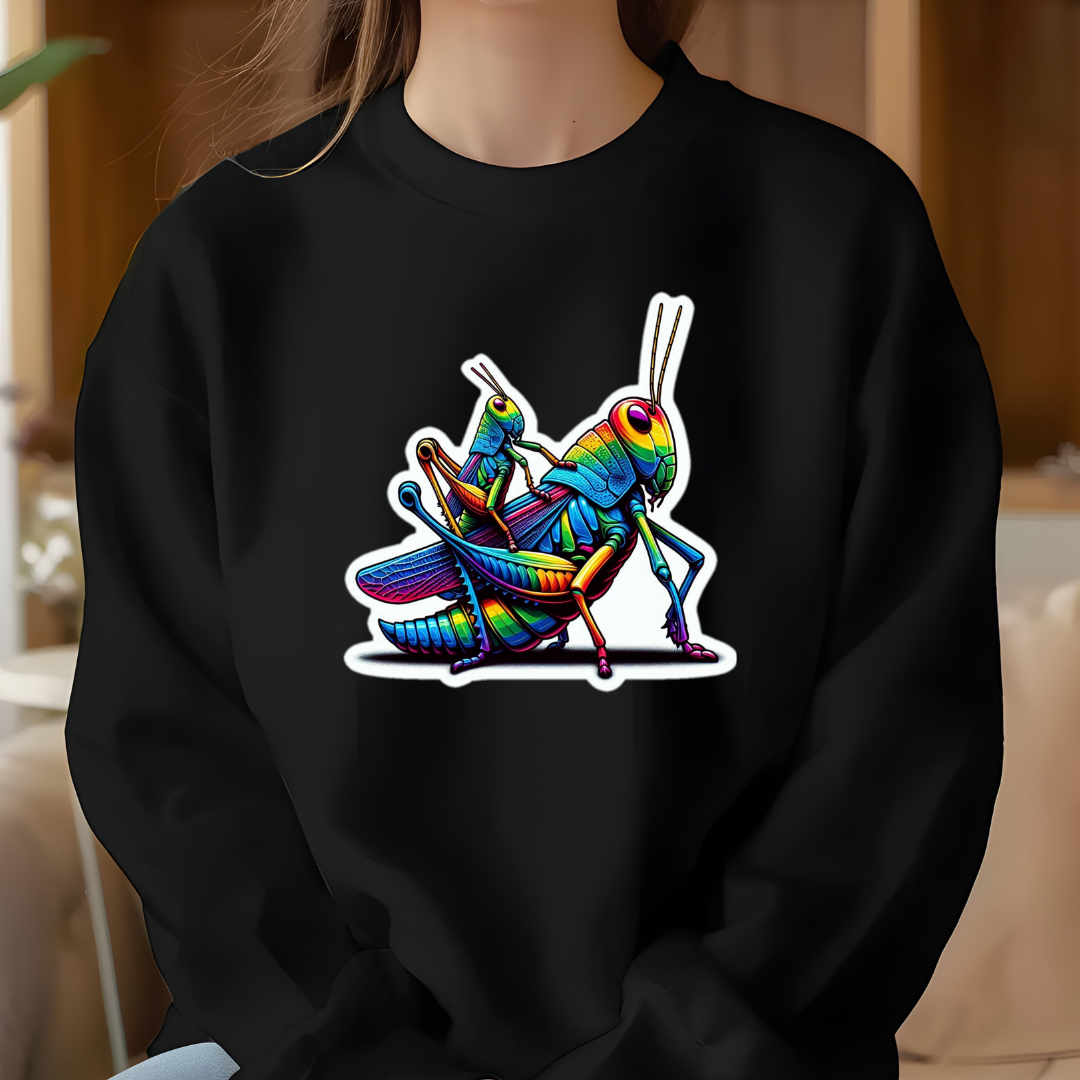 Rainbow Grasshoppers Crewneck Sweatshirt