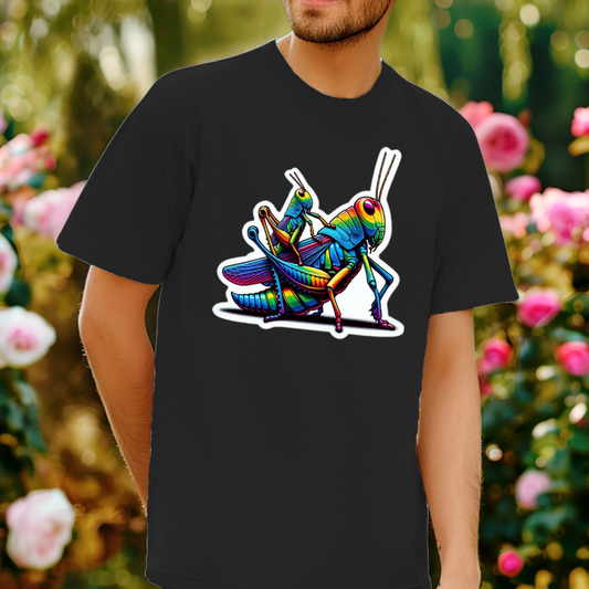 Rainbow Grasshoppers Unisex Soft T-Shirt
