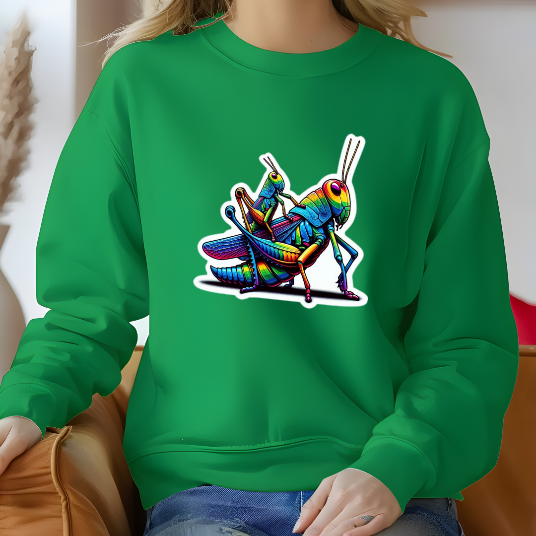Rainbow Grasshoppers Crewneck Sweatshirt