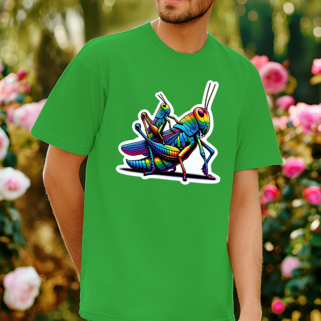 Rainbow Grasshoppers Unisex Soft T-Shirt