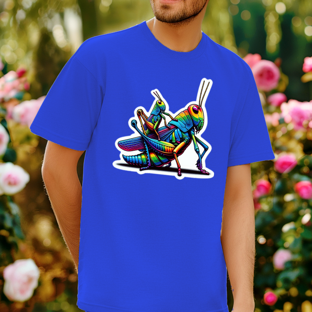 Rainbow Grasshoppers Unisex Soft T-Shirt