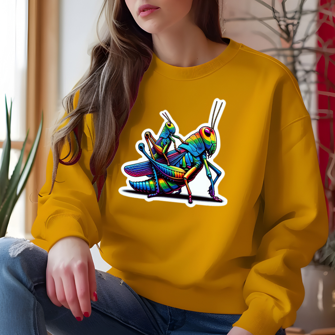 Rainbow Grasshoppers Crewneck Sweatshirt