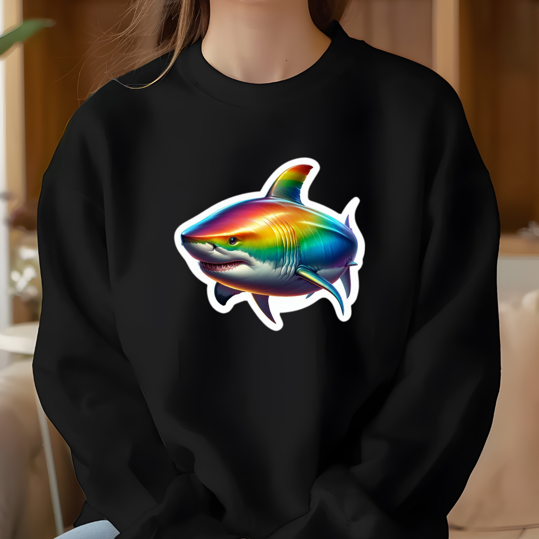 Rainbow Great White Crewneck Sweatshirt