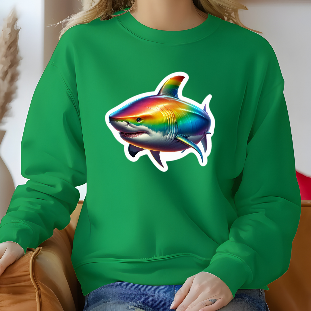 Rainbow Great White Crewneck Sweatshirt