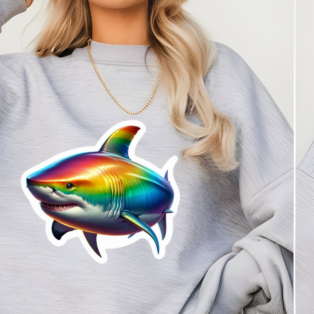 Rainbow Great White Crewneck Sweatshirt