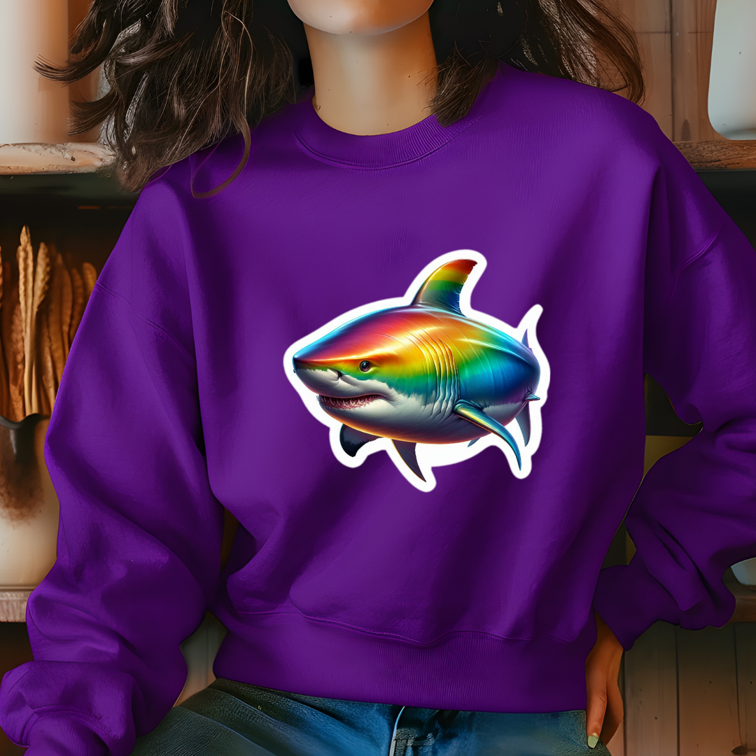 Rainbow Great White Crewneck Sweatshirt