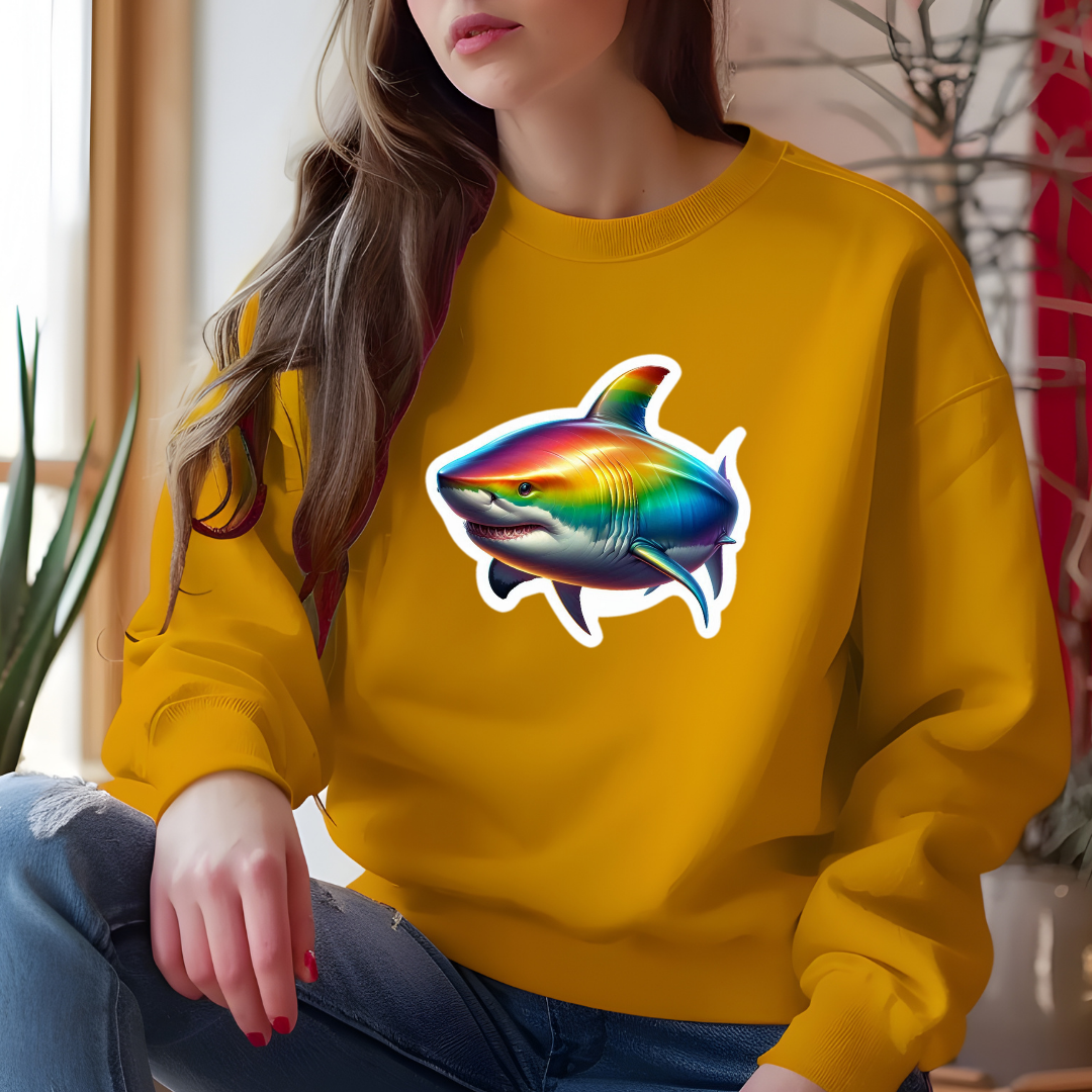 Rainbow Great White Crewneck Sweatshirt
