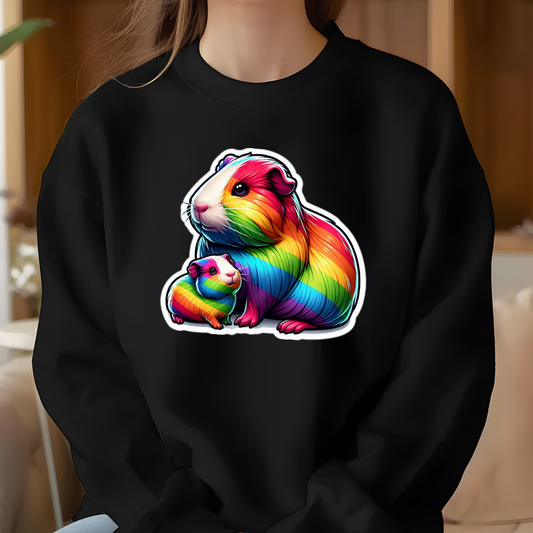 Rainbow Guinea Pigs Crewneck Sweatshirt