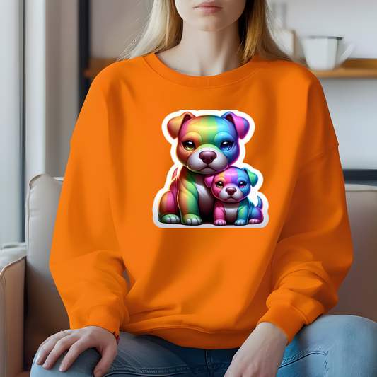 Rainbow American Staffordshire Terriers Sweatshirt