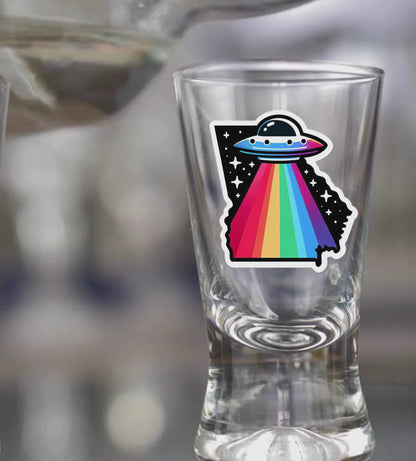 PRIDE Georgia Shot Glasses