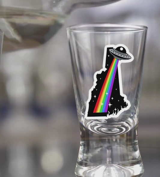 PRIDE New Hampshire Shot Glasses