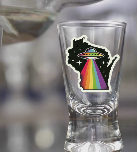 Wisconsin PRIDE Shot Glass