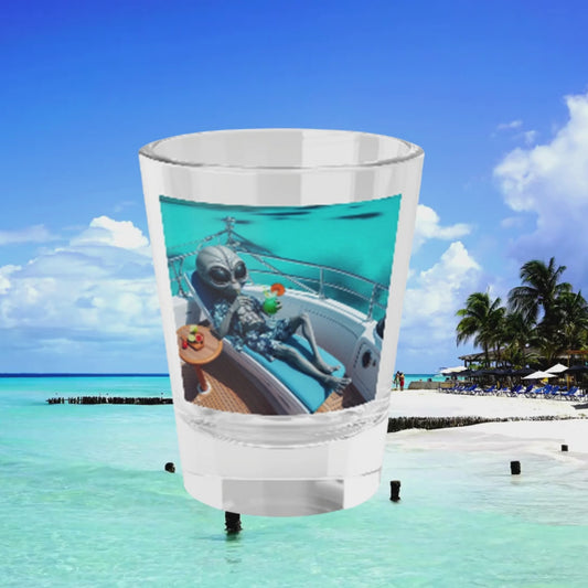 Bob the Billionaire Alien Shot Glass